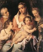 PASSEROTTI, Bartolomeo Holy Family with the Infant St John the Baptist and St Catherine of Alexandria f china oil painting artist